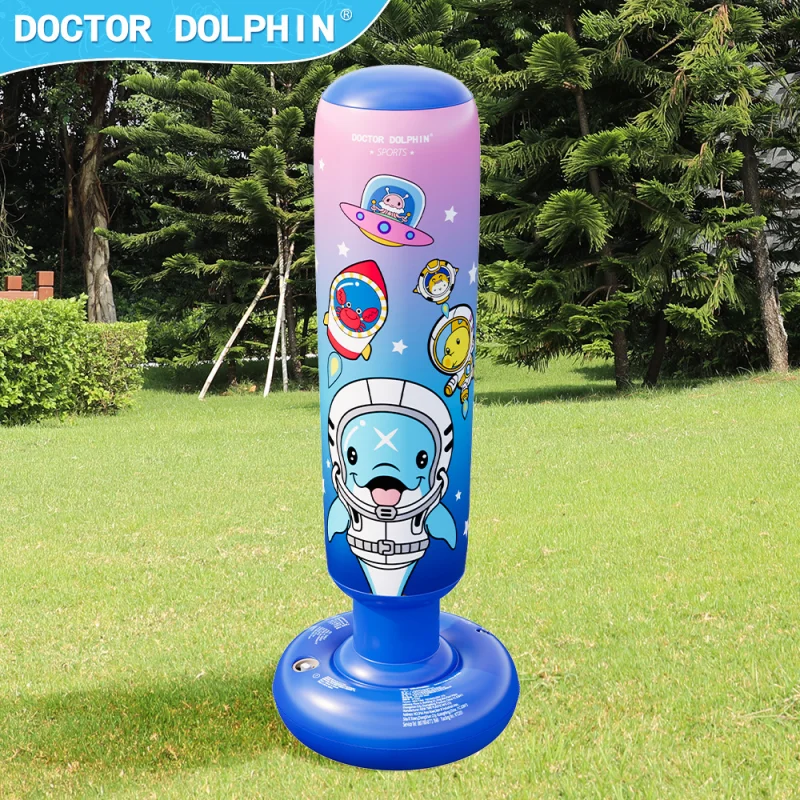 Unisex Children Tumbler Punching Bag Fitness Inflatable Kids Sandbag Home Gym Fitness Boxing Fight Training Stress Relief Toy