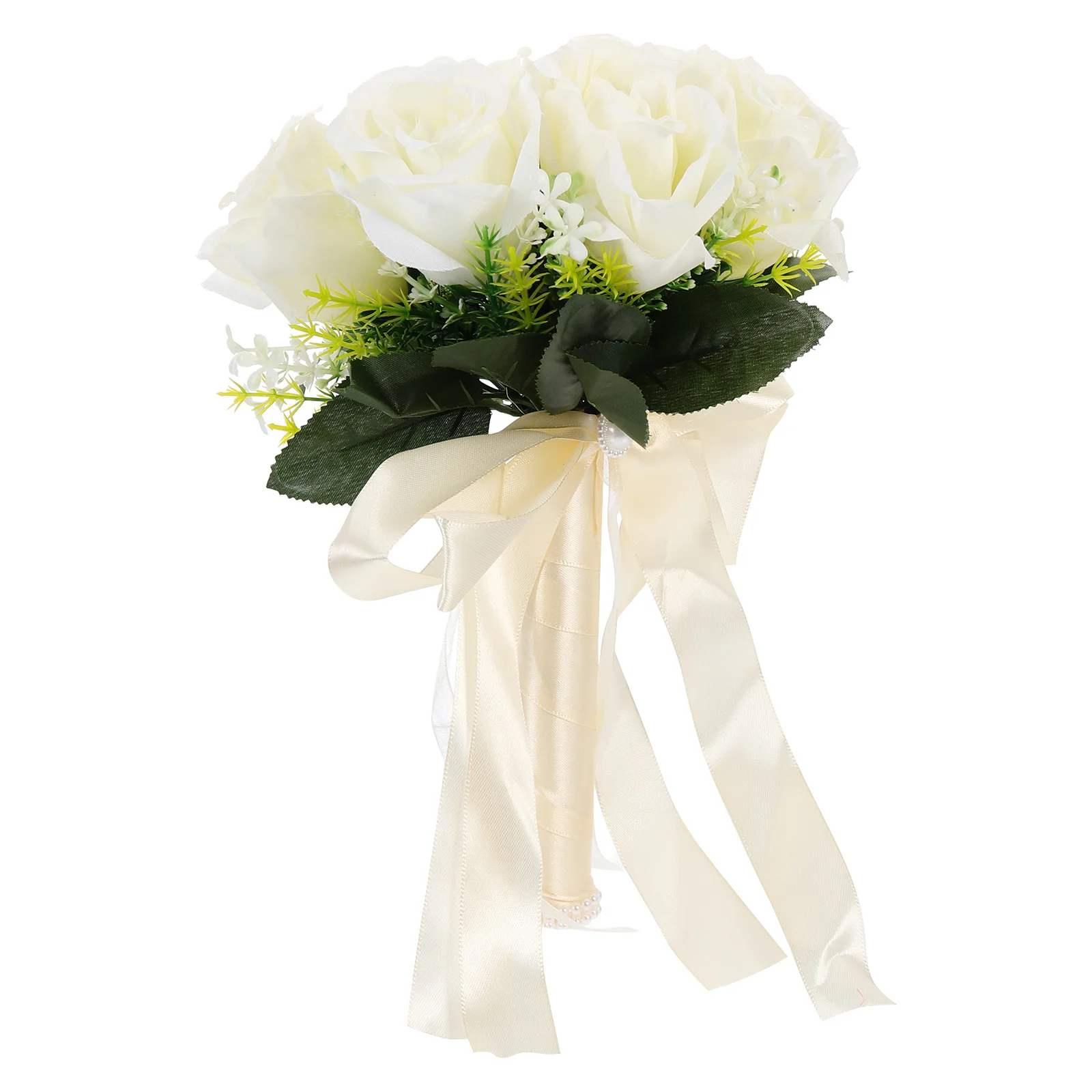 

Wedding Bouquet Flower Fake Flowers Roses Holding Bouquets for Silk Artificial Bride