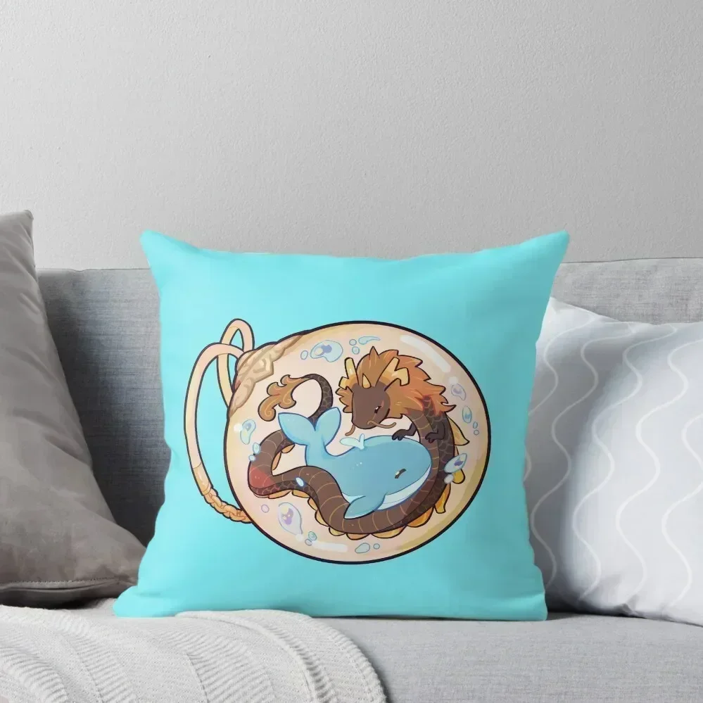 

Dragon & Whale (ZHONGCHI) Throw Pillow Cushion Cover Set luxury decor Decorative Cushion Cover pillow