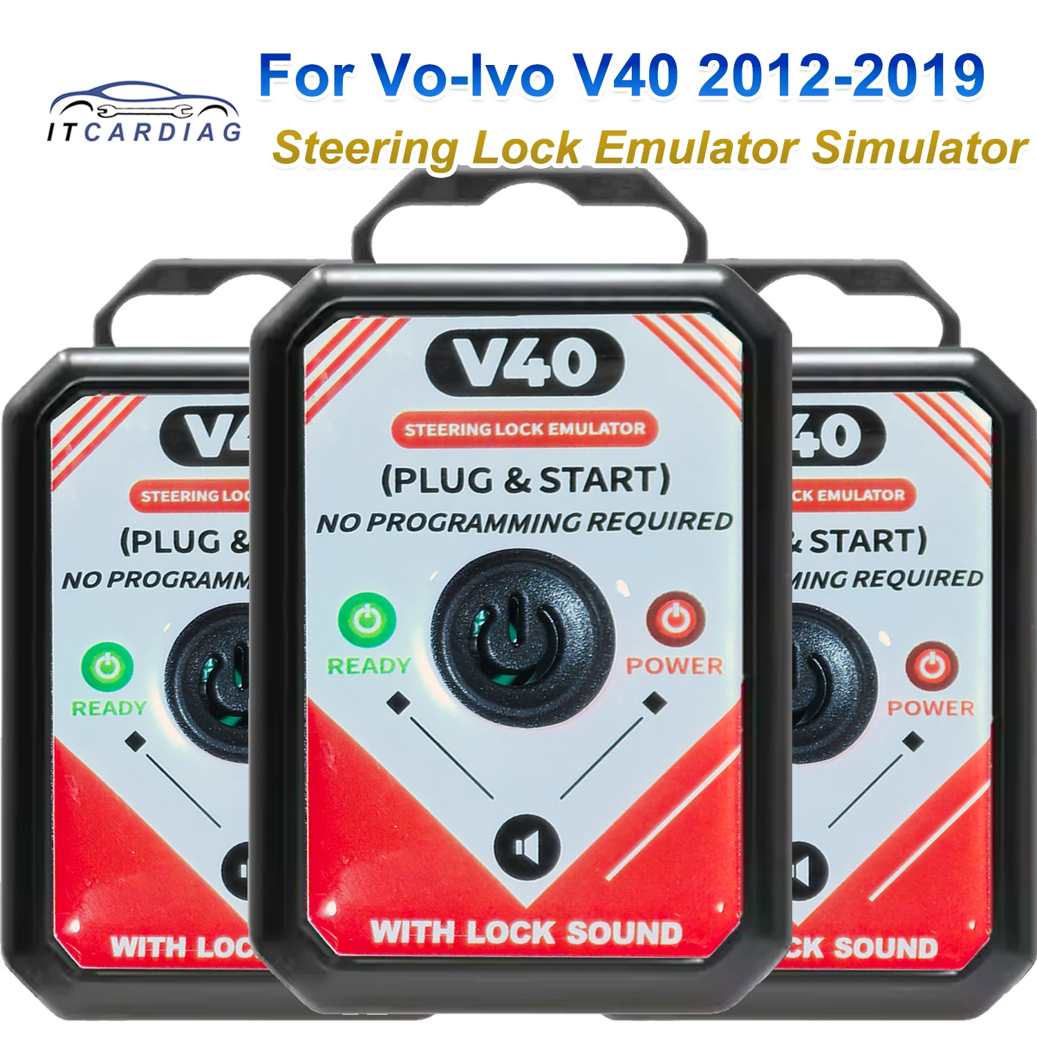 for Volvo V40 2012-2019 ESL ELC SCL Steering Lock Emulator Simulator with Lock Sound  No Progrmming Required