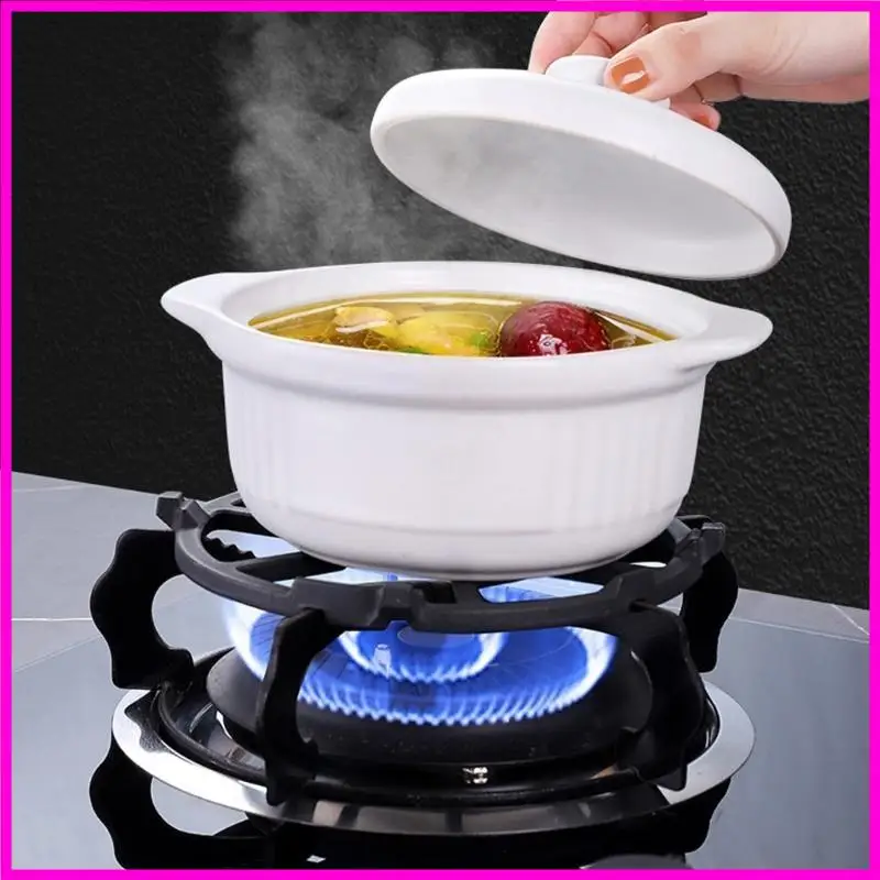 

57BE Pans Holders 19cm Cooktops Ranges Stand Pots Stand Suitable for Kitchen Gas Hob