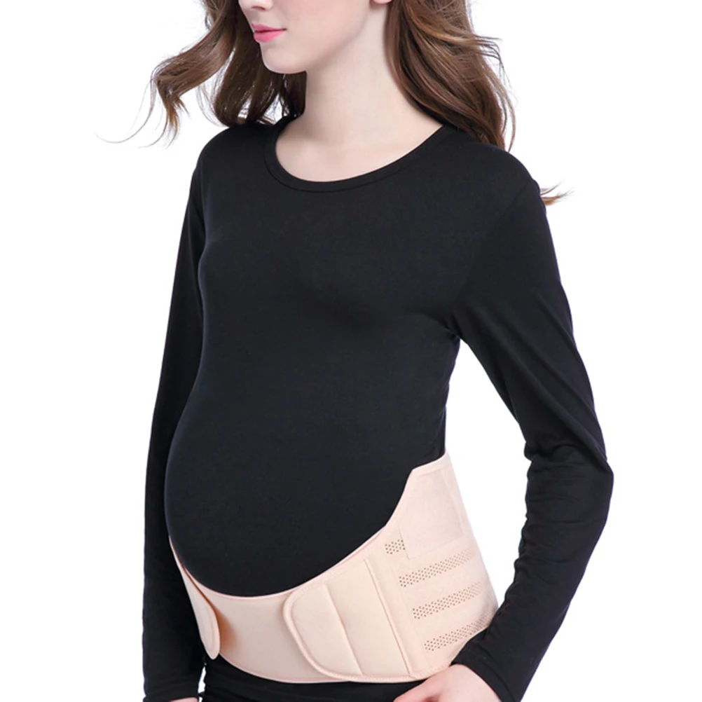 Belly Support Belt Pregnancy Wrap Band Adjustable Maternity Belt for Pregnant Women Reduces Back Pain Hip Pelvic Pressure Sweat