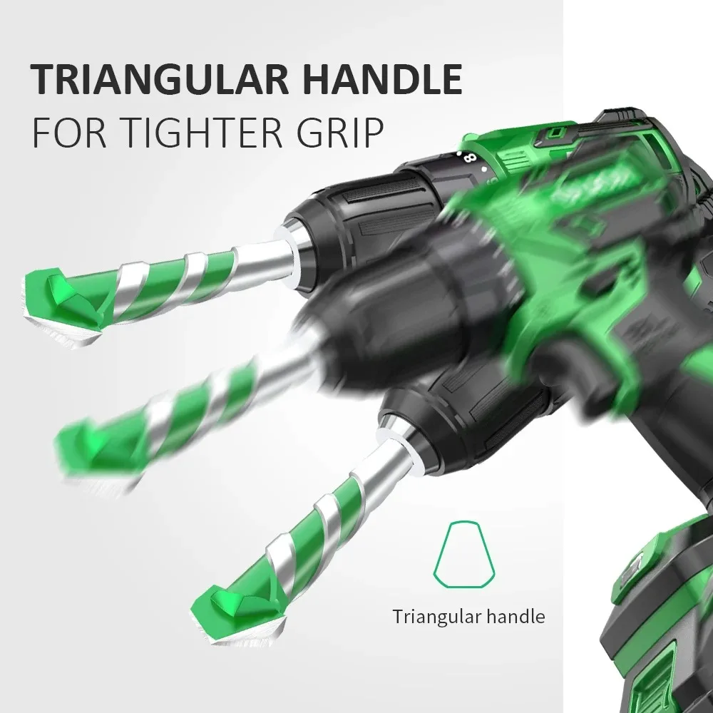 Drill Bit Super Hard Alloy Twist Overlord Drill Through Hole Glass Drill Concrete Drill Multifunctional Drill Bits image 4
