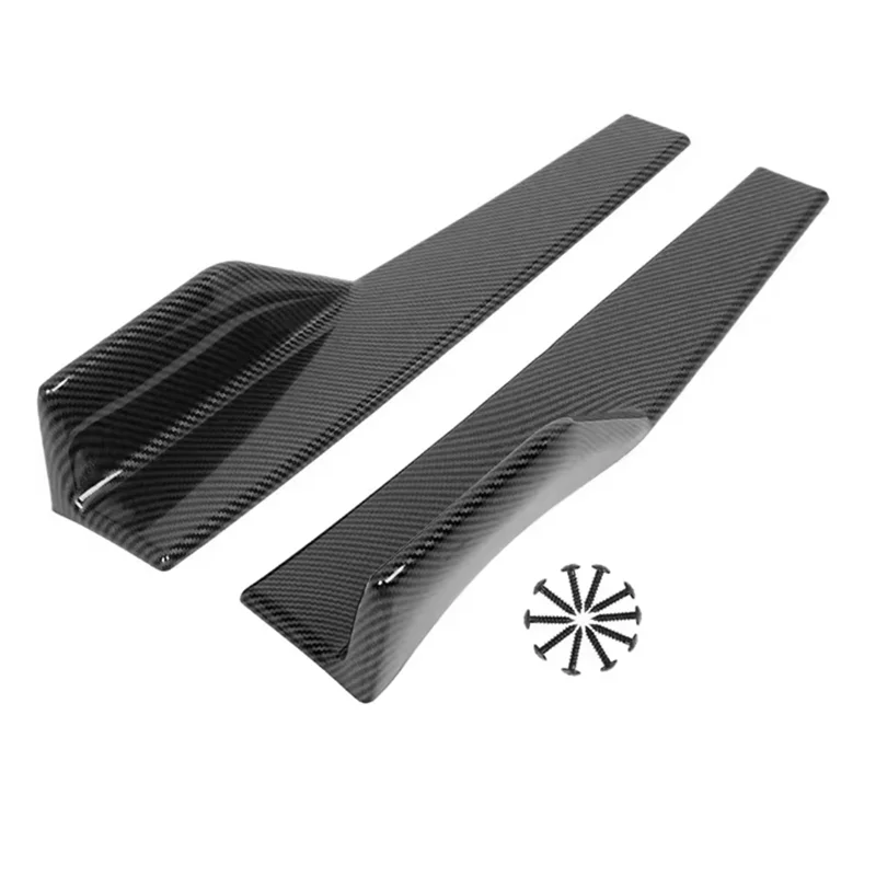 Universal 45Cm Rear Side Skirt Winglet Diffuser Body Kit Apron Cover Extension For Ford Mustang GT Shelby GT500