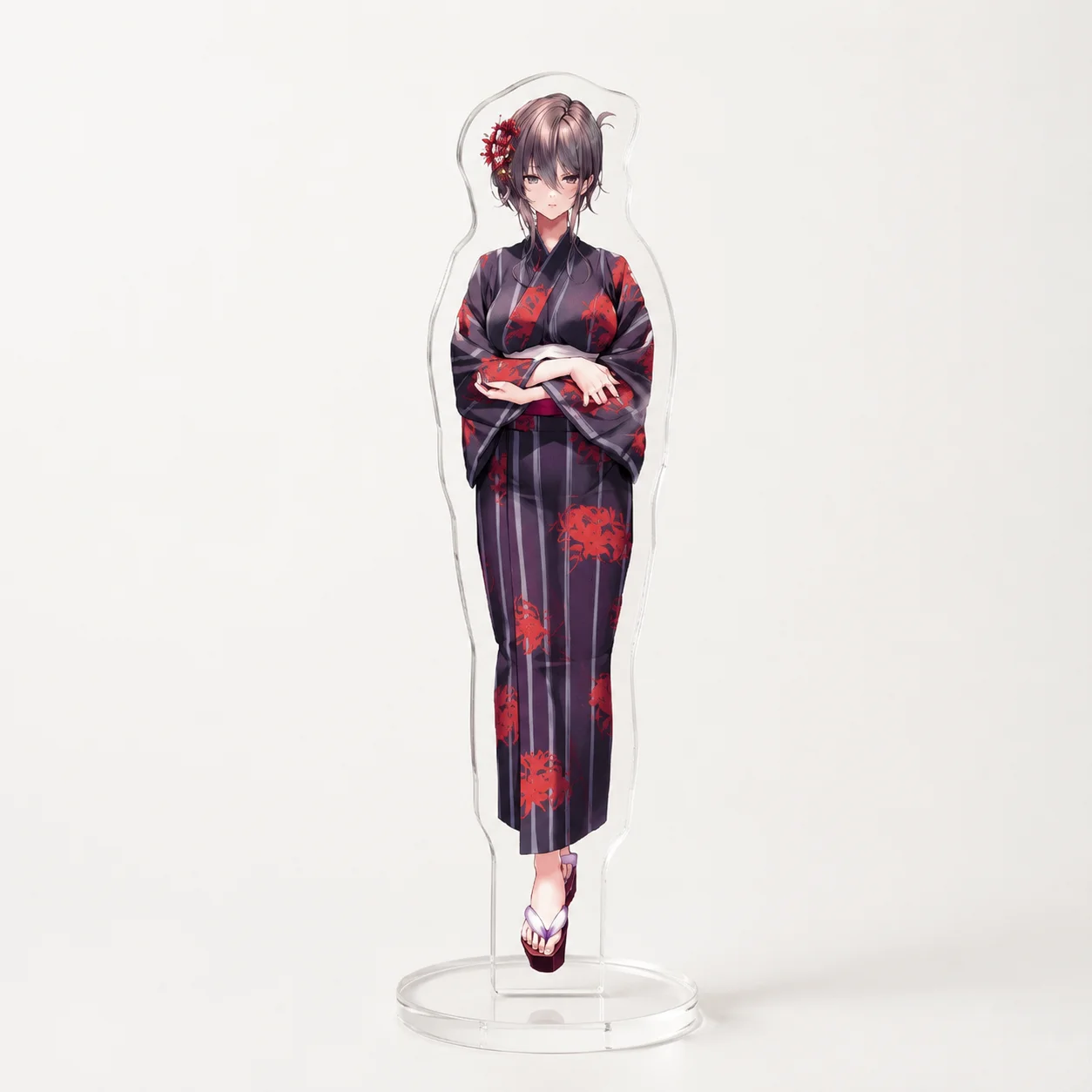 Amakano 3 Acrylic Stand Maid Uniform Girl Character Desktop Ornament Game Collectible Display Decor Gift Accessories Keychain view 2