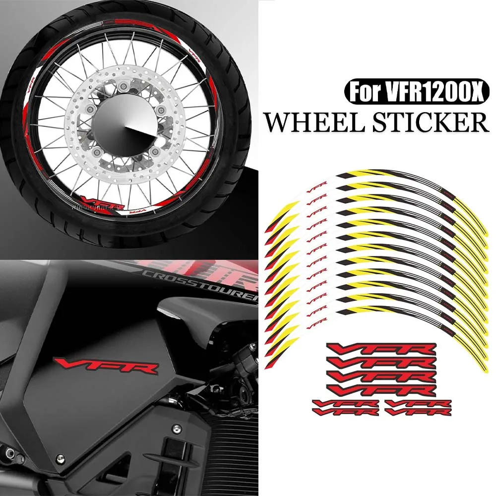 

For Honda VFR1200x vfr1200x Motorcycle wheel protection stickers Motorcycle decorative stickers Decal stickers