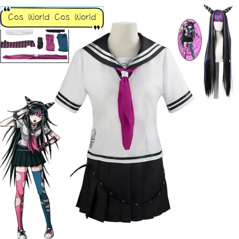 

Anime Dangaronpa Mioda Ibuki Cosplay Women's Dress Uniform Sailor's Suit Halloween Carnival Party Carnival Costume