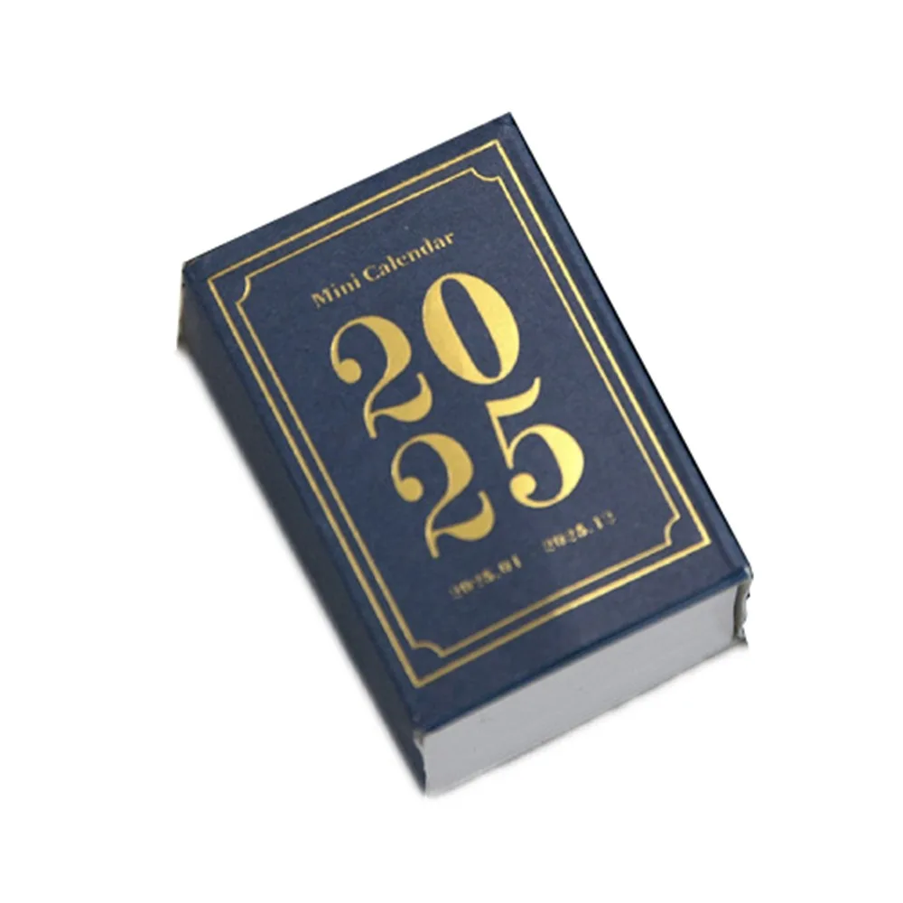 

367 листов, отрывной календарь на 2025 год, плотная бумага, портативный мини-настольный календарь, материал, бумажные наклейки-планировщики