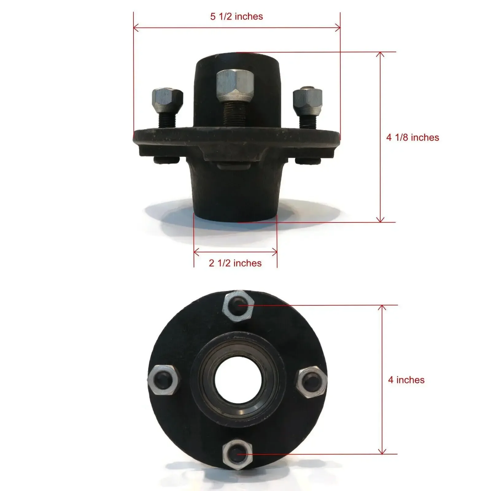 4 sets of trailers with 4 pairs of 4-inch bolted idler wheels and 1-inch round BT8 spindle