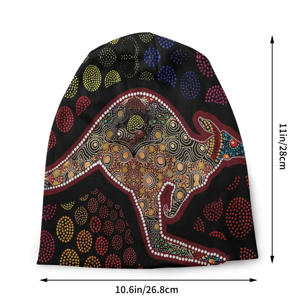 Unique Bonnet Homme Fashion Thin Skullies Beanies Australian Aboriginal Art Caps For Men Women Novelty Hats