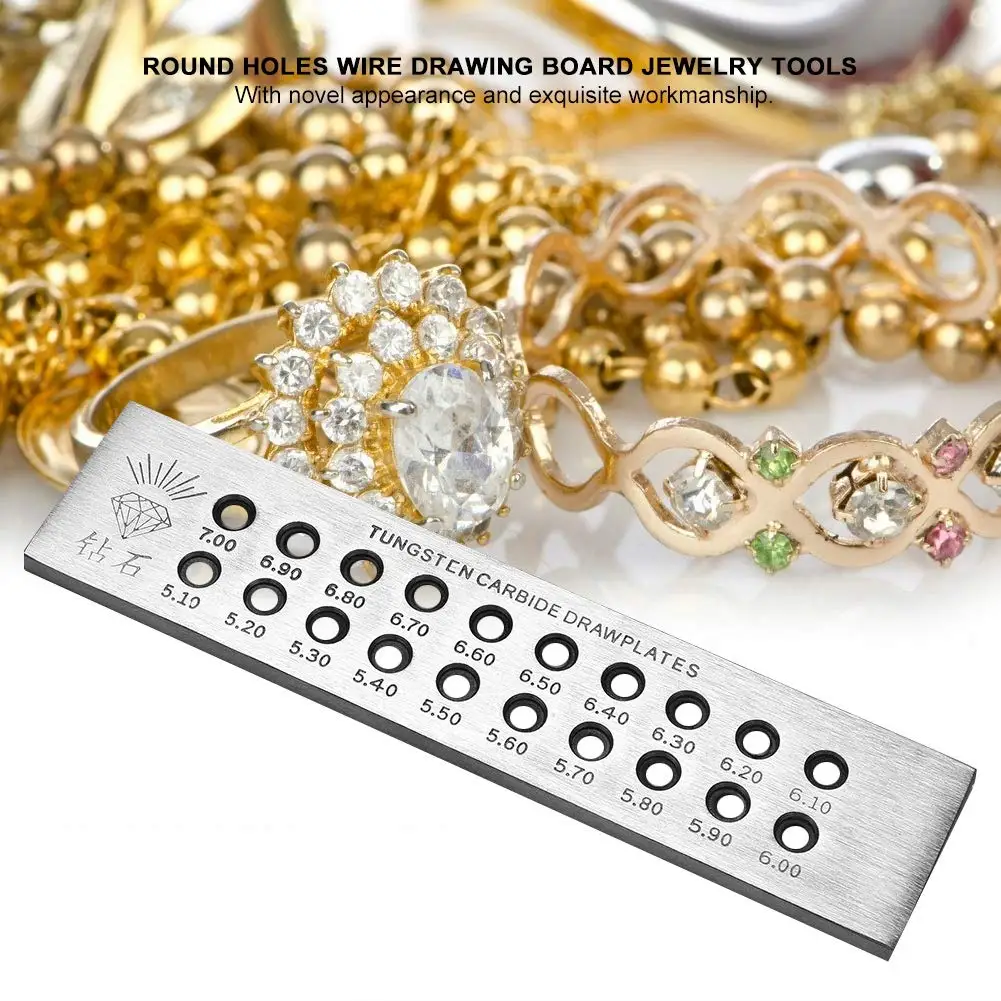 026-90mm-round-tungsten-carbide-wire-drawplate-stainless-steel-drawing-plate-essential-jewelry-making-tool