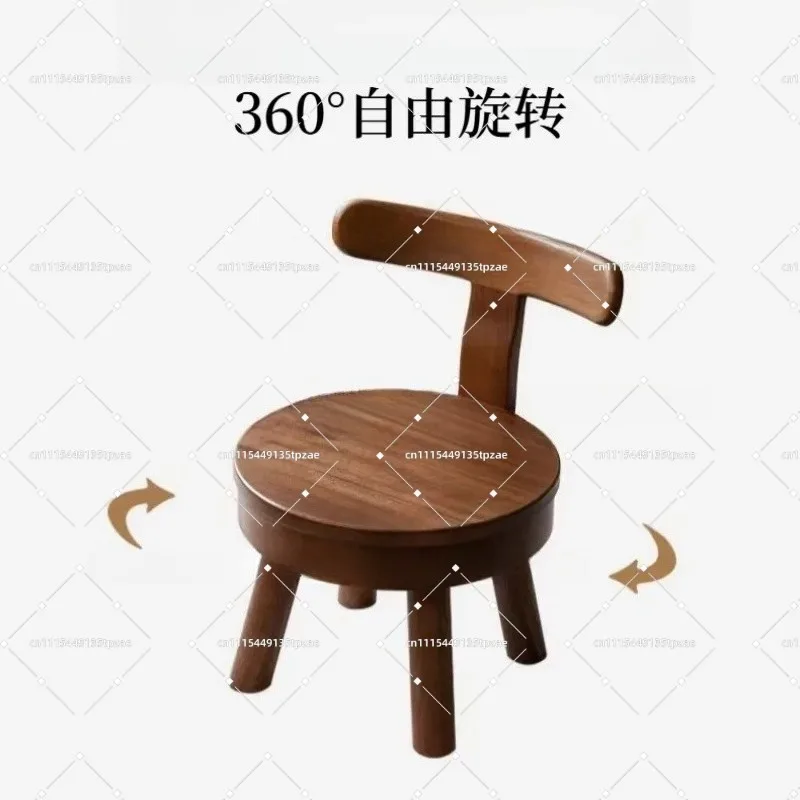 Suitable for Solid Wood Round Stools with Rotatable Backrests, Simple Coffee Tables, Low Stools, and Household Stools