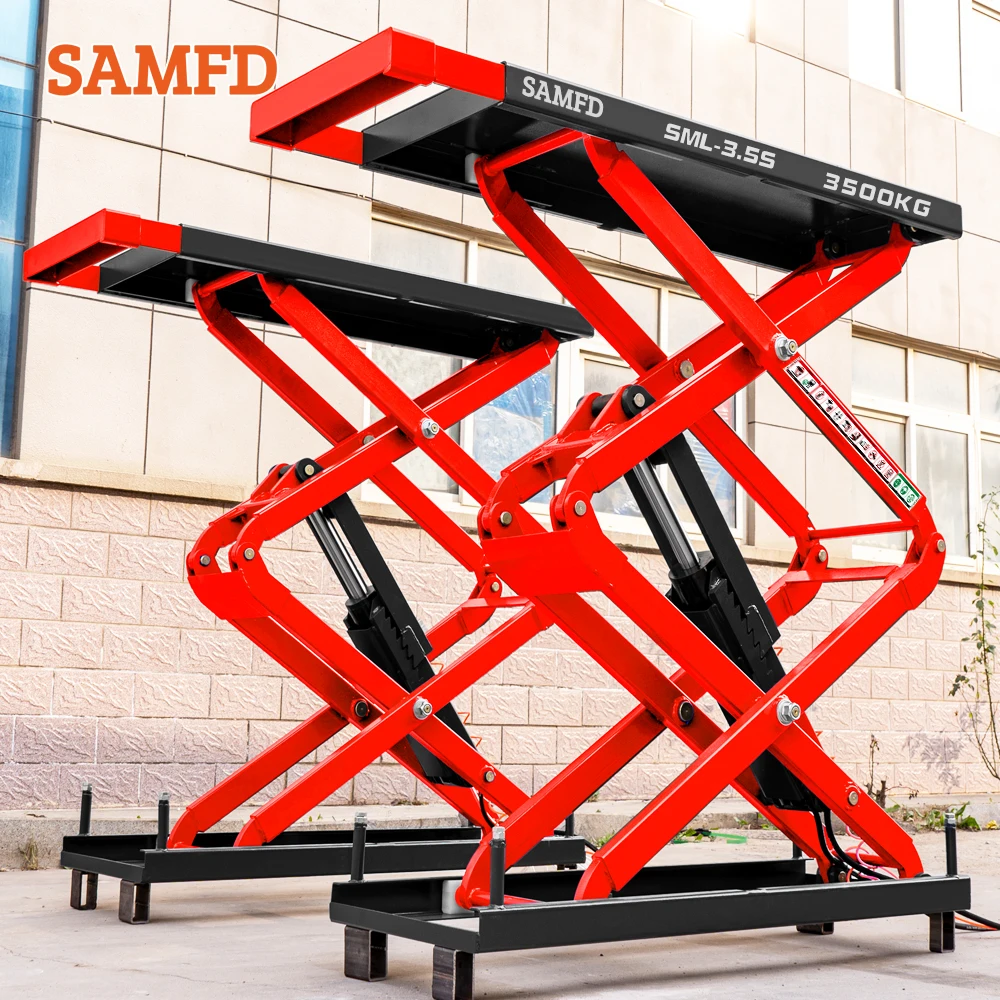 Hydraulic full rise scissor car lift bridge 220v