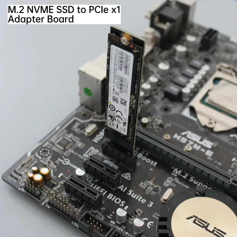 ADT-LINK PCIe 5.0 X1 To M.2 NVMe SSD High-speed Adapter Card Computer DIY Support 5.0 Gen5 32G/bps Compatible Gen3/Gen4/Gen5 M2