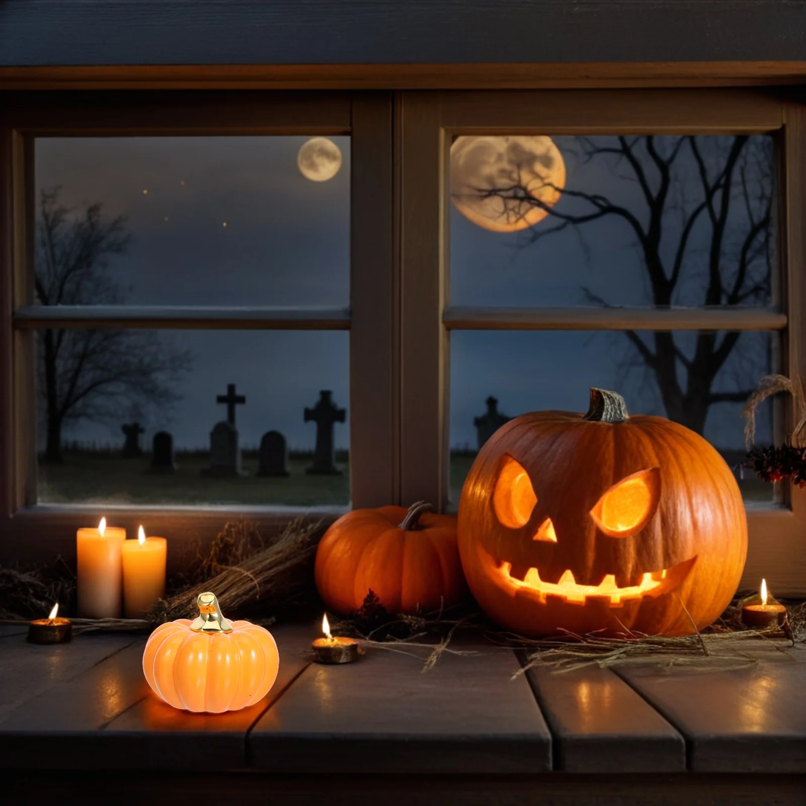 

Halloween Table Centerpiece Home Decor Holiday Indoor Decorations Pumpkin Ornament