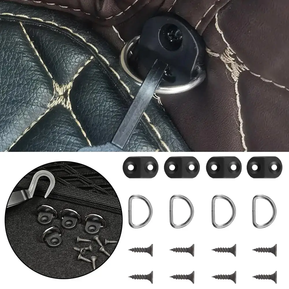 Fixed Hooks for Car Trunk Mesh Pocket Hanging Loop Split Hook Luggage Cargo Floor Net Fixing Kit Auto Accessories