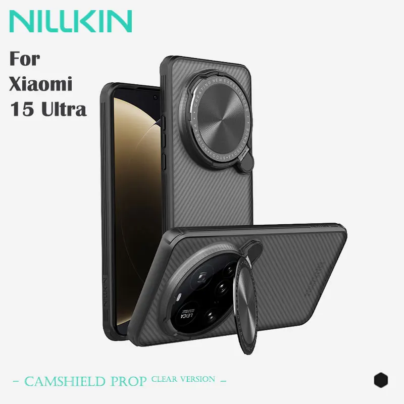 حافظة NILLKIN المغناطيسية لهاتف Xiaomi 15 Ultra، شفافة صغيرة، مضادة للخدش، حماية كاملة من مادة TPU/PC، 360 °   مقاوم للصدمات