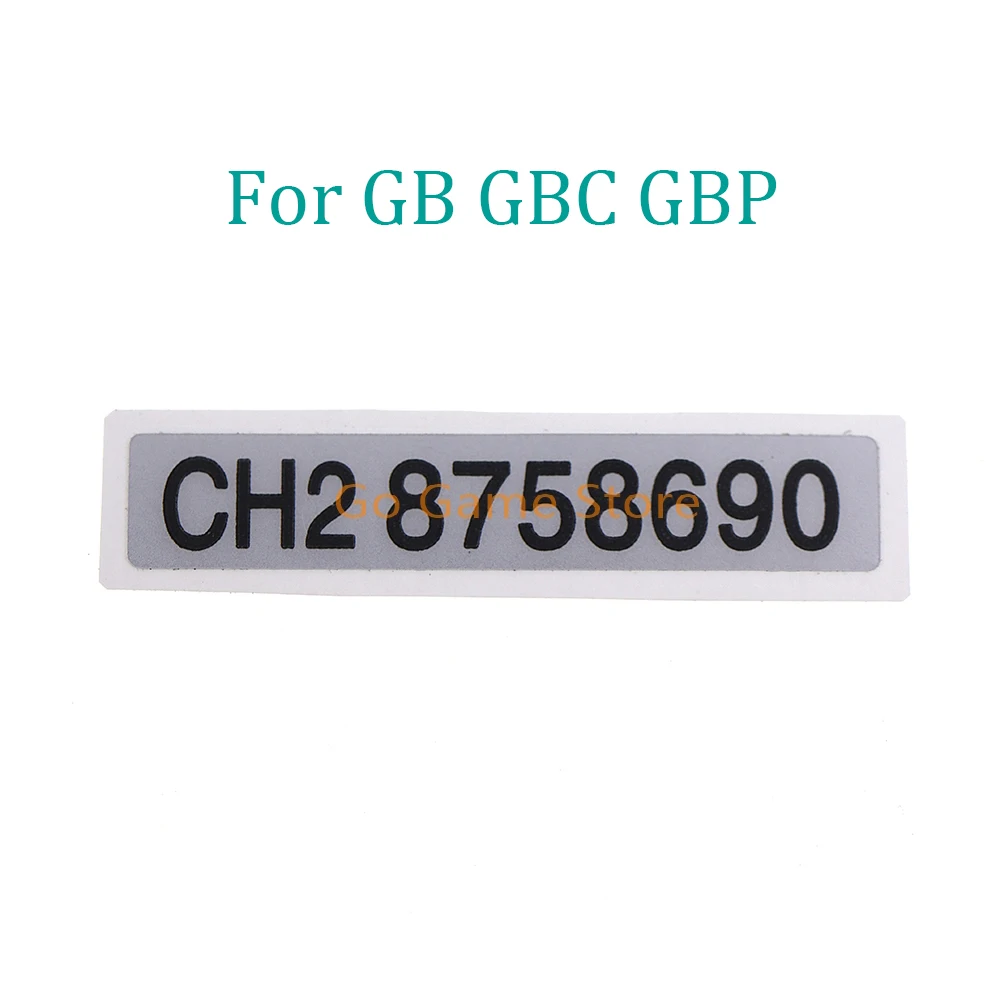 2pcs For Gameboy GB GBC GBP Game Console Shell Serial Number Sticker Back Label Replacement Part