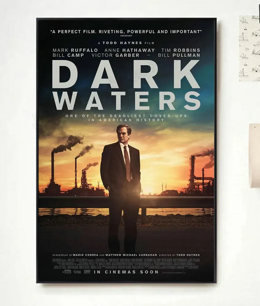 NP040 Dark Waters Movie 2 Classic Film Fashion Trend Beautiful home Art Decor Silk Poster Wall Sticker Deco Gift