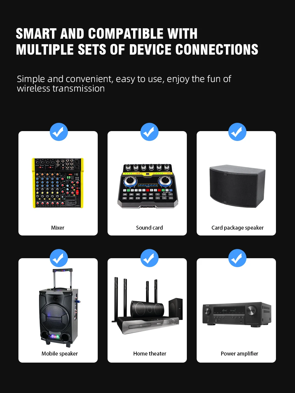 Wireless Microphone System G-MARK GX1.2 2.4G XLR Adapter 16 Channels Audio Transmitter And Receiver For Audio Mixer PA Speaker
