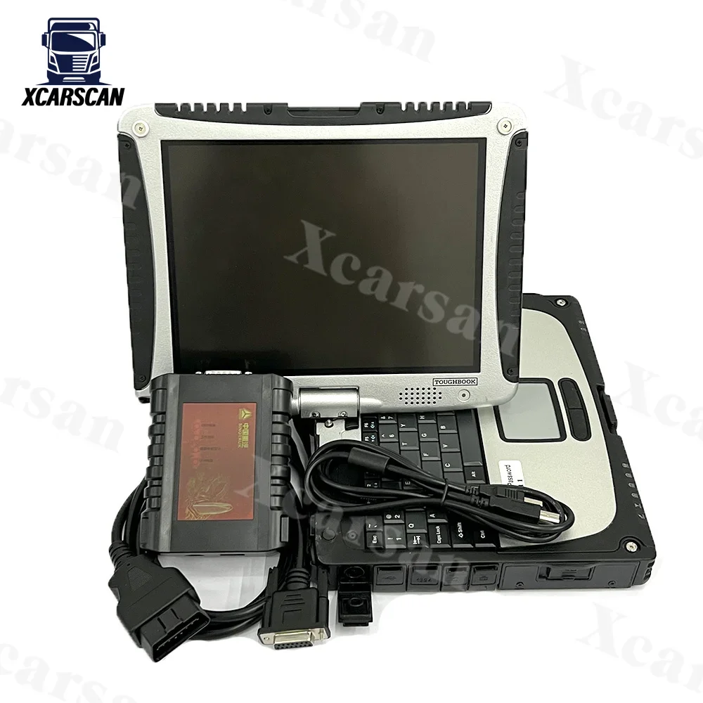 CF19 Laptop For Howo Sinotruck Cnhtc Calibration Tool WeiChai OBD Engine Sinotruk EOL Heavy Duty Diagnostic Scanner Tool