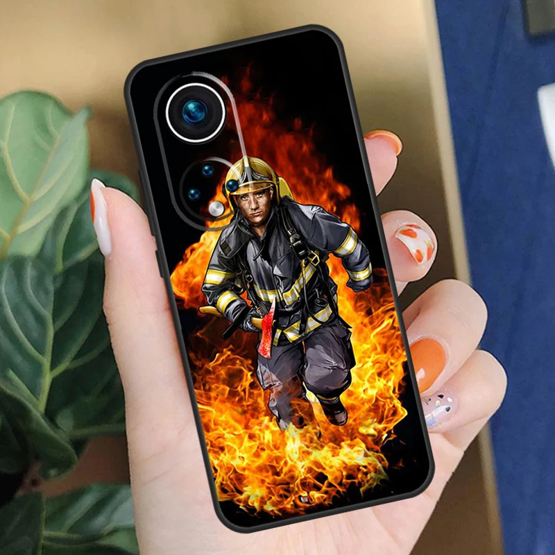 غطاء رجال الإطفاء Heroes Fireman لهاتف Honor 200 Pro 90 70 50 X9a X8a X9 X8 X8b X9c X9b Honor Magic 7 Pro 5 6 Lite