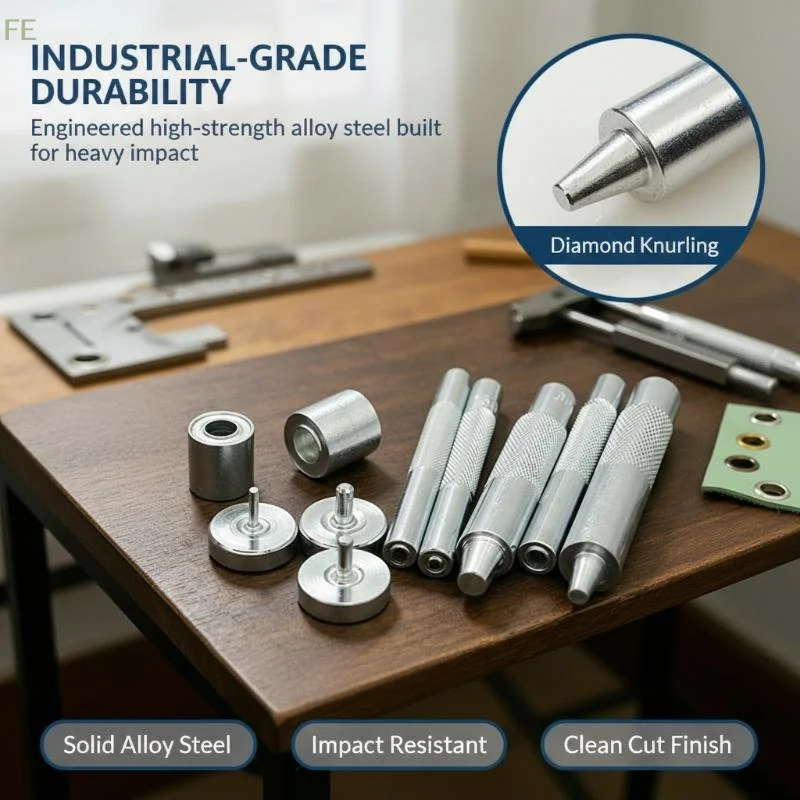 [F] 50#/200#/300#/400#/600#/800# Metal Eyelets Grommet Mold Ring Air Hole Rivet Installation Punch Tool DIY Handmade Accessories