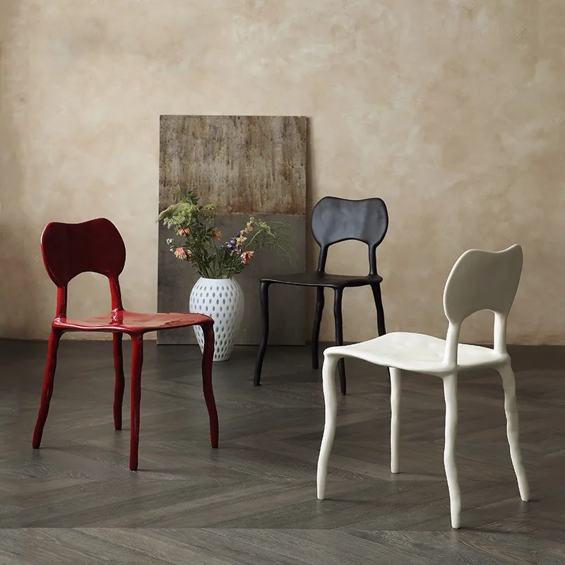 

Nordic Mid-Century Creative Dining Chair Minimalist Designer Desk Seat Accent Chairs for Living Room Furniture Lounge Chair