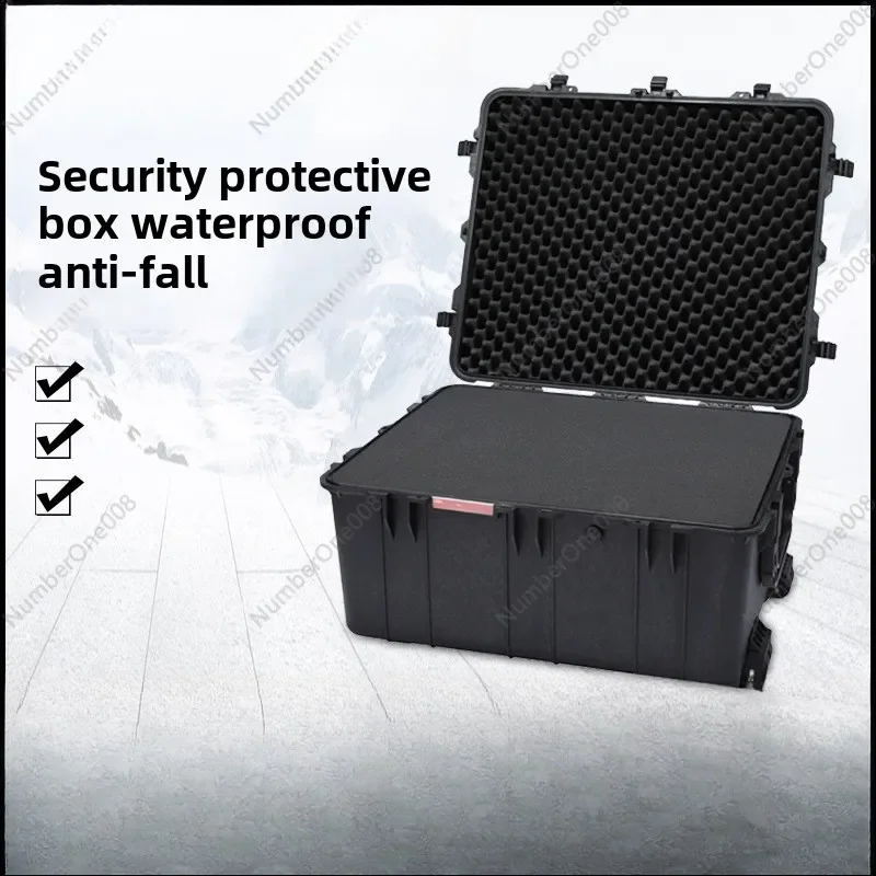 

786639 Large Trolley Instrument Case Three-proof Load-bearing Tool Box Photographic Equipment Warfare and Storage Protection