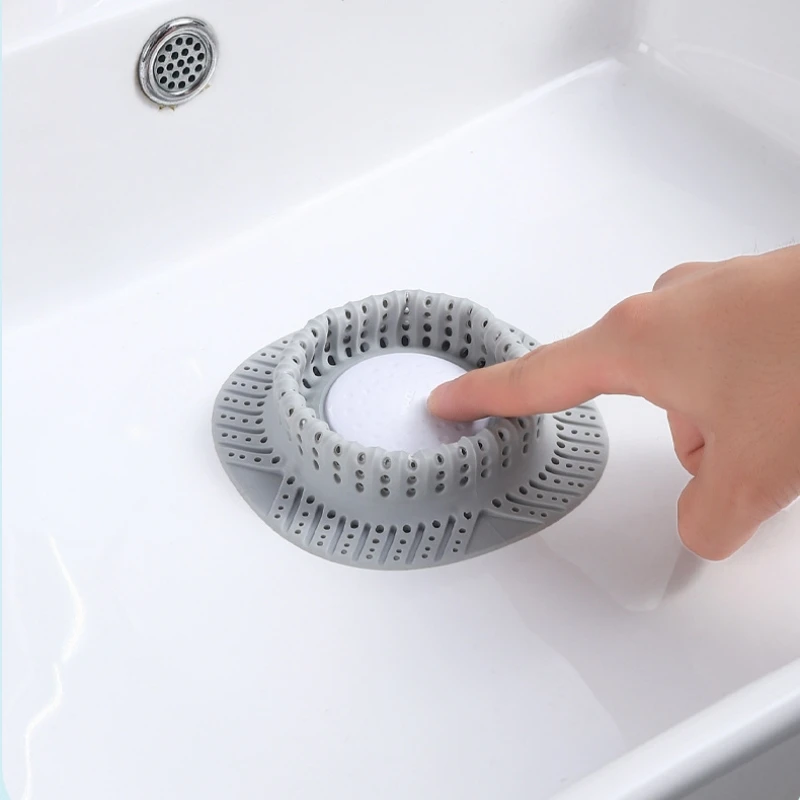 New Bathtub Drain Hair Catcher Collapsible Drain Protector for Pop-Up and Regular Drains of Shower Bathtub Tub Bathroom Sink