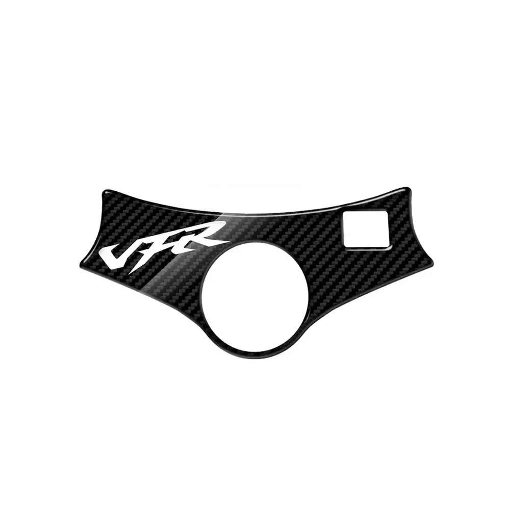 For HONDA VFR800 up to 2001 Motorcycle sticker Carbon fiber appearance decal Upper Triple Yoke Defender