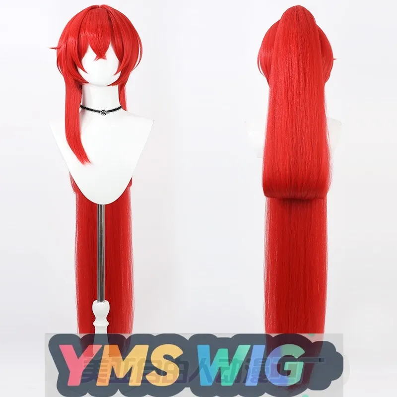 

【YMS WIG】Ming Chao Yin Lin Cosplay Wig Red Scalp Style With Extended Ponytail The Exalted Judge
