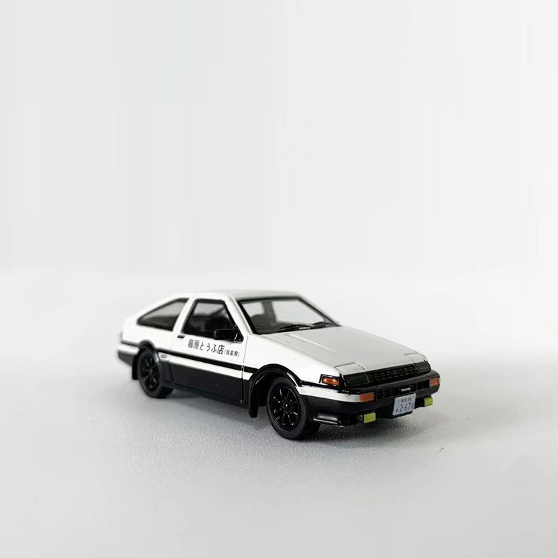 Time Micro Dream รุ่น1:64รถ AE86อัลลอยหล่อเย็นเคลือบคลาสสิก dofu-สีขาวทั้งหมด