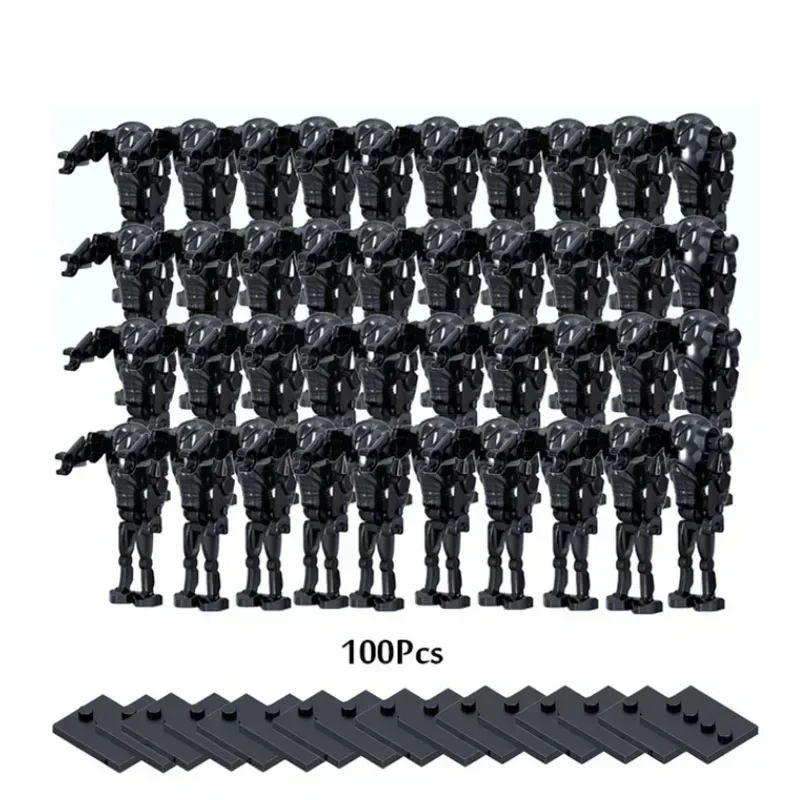 100 Pieces / Lot Hot Sale Battle Droid K2-SO Combat Robot Bricks Set Model Building Blocks Model  Assembly for Gift Toy