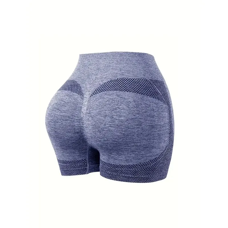 Nieuw Europa en de Verenigde Staten strakke naadloze yogashorts vierdelige set voor vrouwen hardlopen Fitness