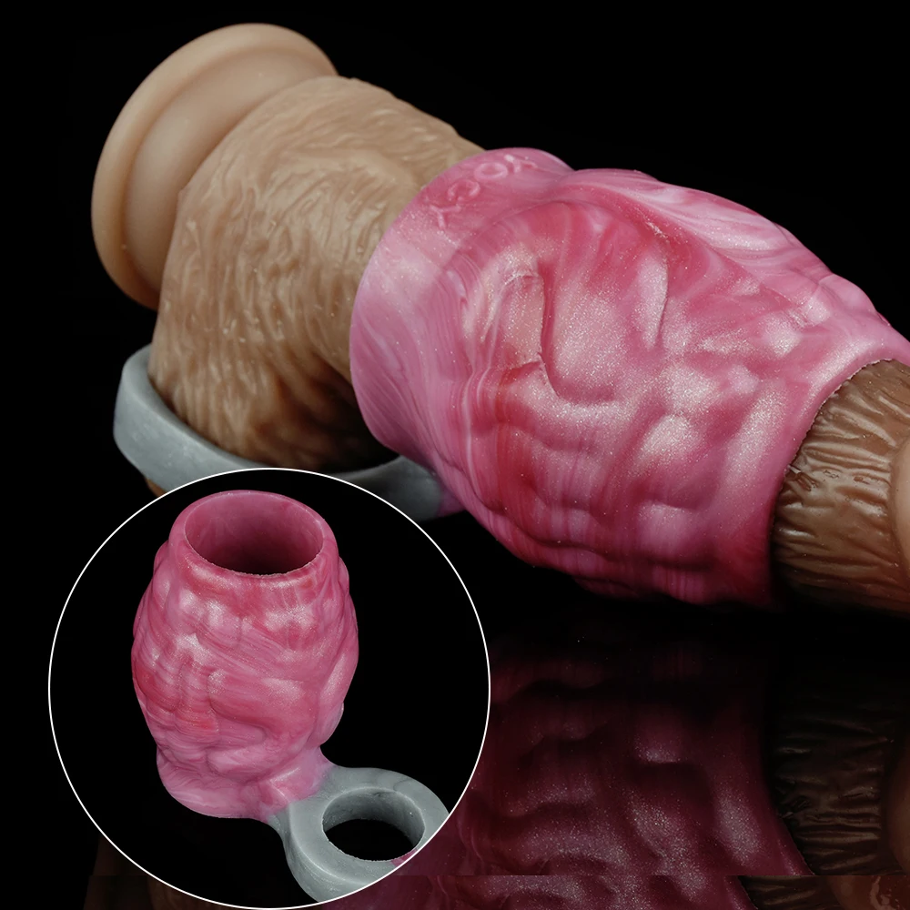 

Dragon Penis Sheath Hollow Fantasy Cock Sleeve With Anti-off Ring Sex Toys For Men Soft Liquid Silicone Delayed Ejaculation