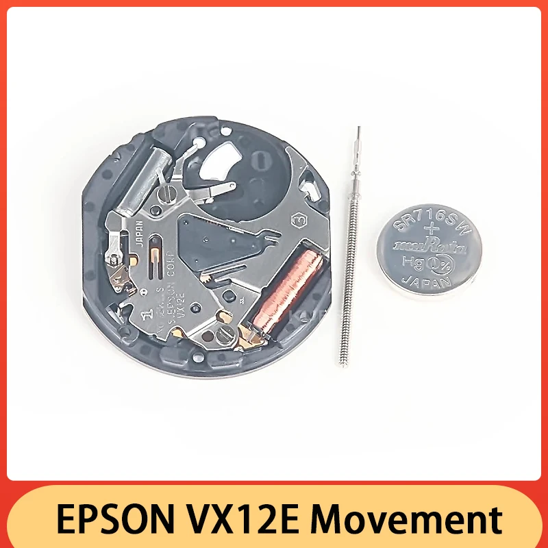Japonia VX12 VX12E kwarcowy mechanizm na 3 ręce datuje na 3/6 części do zegarków części do zegarków dokładnych stabilna jakość w czasie podróży