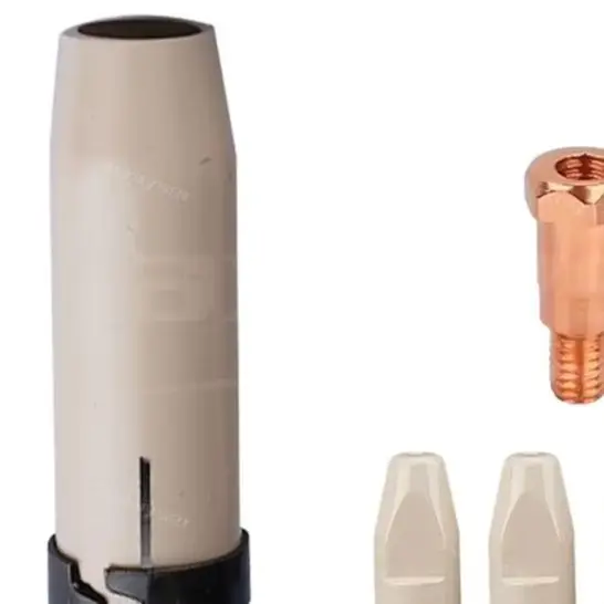8pcs 36KD Coating Welding Nozzle For Contact Tip Set 0.8-1.2mm Copper Gas Diffuser For MIG MAG For Torch Accessories