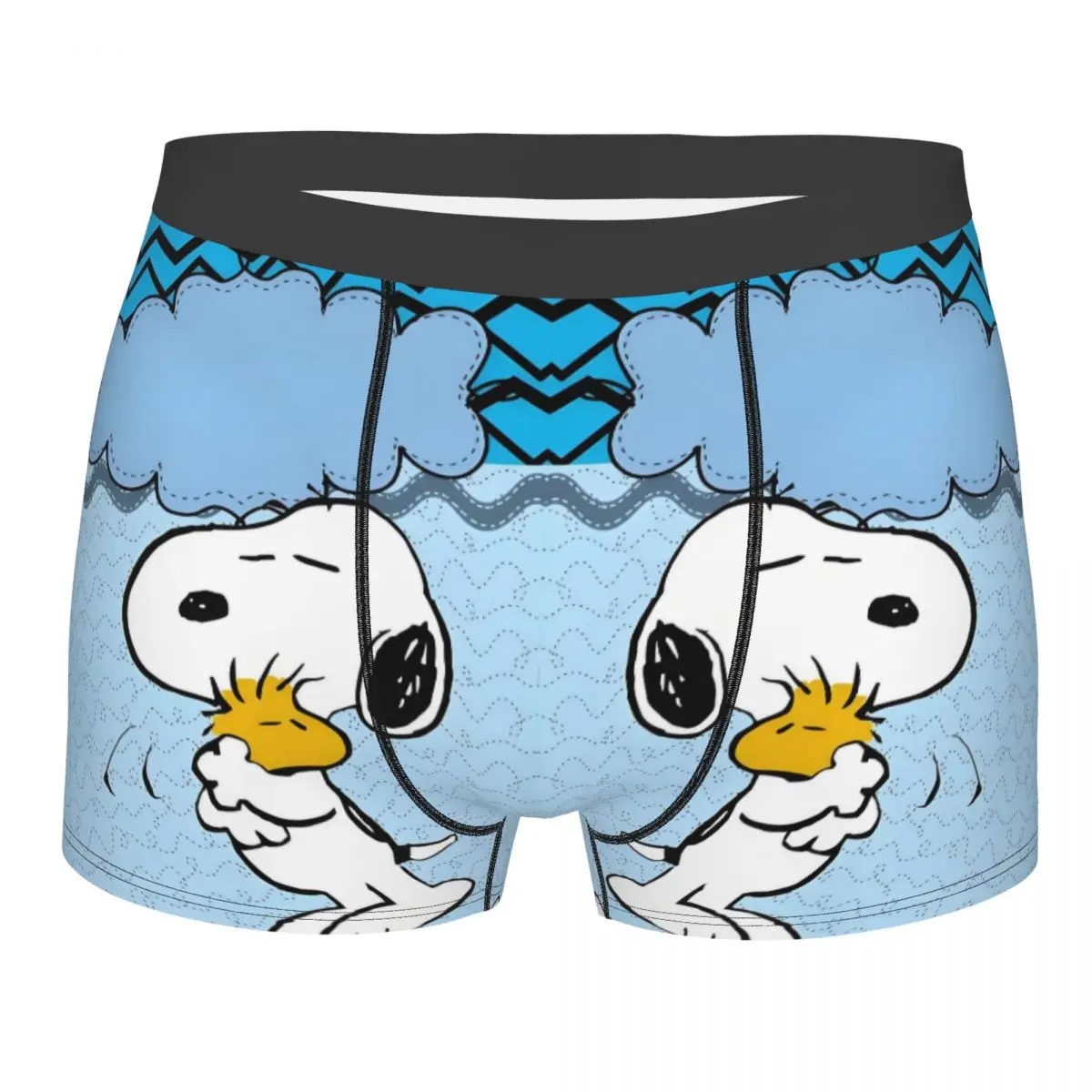 

Модные боксеры с милыми героями мультфильмов S-Snoopys, шорты, мужские трусы, дышащие трусы, нижнее белье