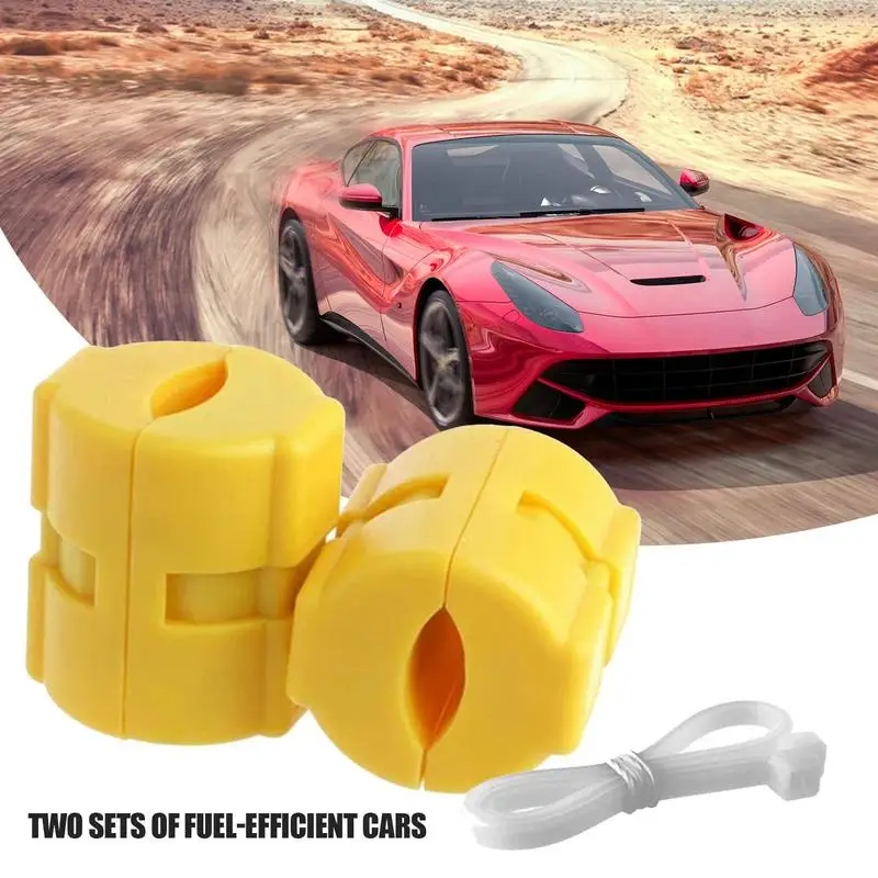 2Pcs Magnetic Fuel Saver Xp-2 X-POWER Noise Reduction Fuel-saving Device Magnetized Oil Auto Fuel Economy Fuel Saver