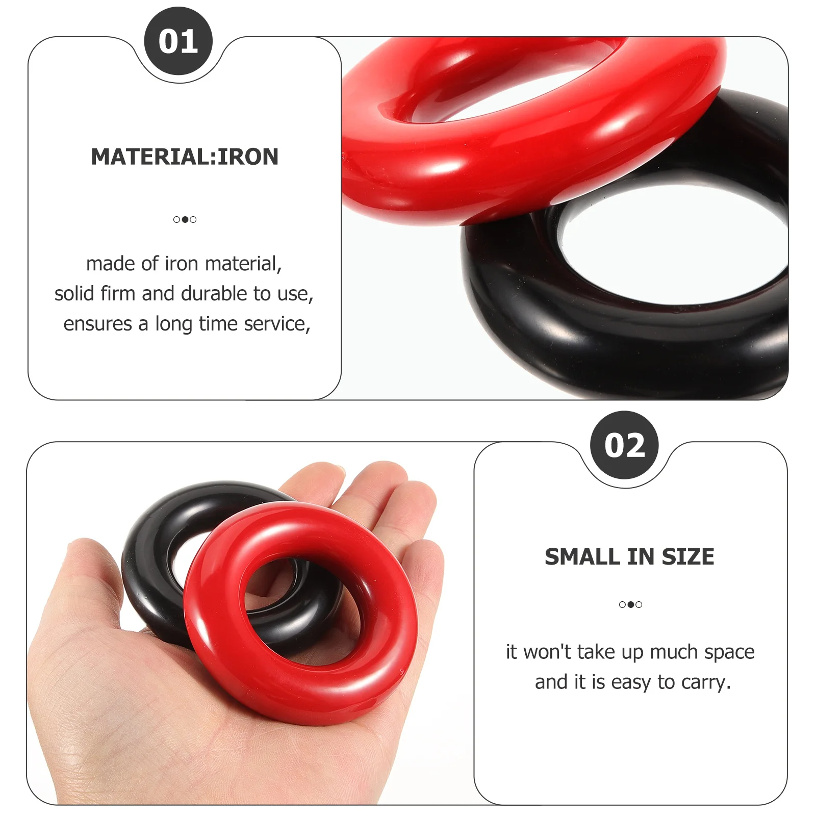 4 pcs Iron Golf Training Rings Weighted Swing Trainer For Balance Posture Control Portable Golf Practice Tool Round Weight Rings