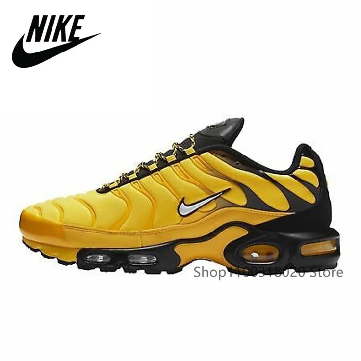 مراجعة شاملة لحذاء Nike TN Air Max Plus Frequency Pack الأصفر والأسود – تجربة رياضية مثالية برمز 0200876903