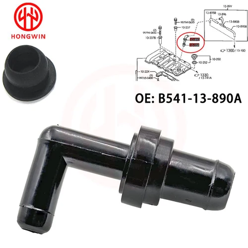 Nueva válvula PCV de ventilación positiva del cárter B541-13-890A para Mazda 323 Miata 626 MX-3 MX-6 Protege5 L4-1.6L 1.8L 2.0L 1994-2002
