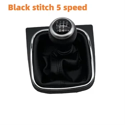 5/6 Speed Gear Shift Knob Lever Stick Gaiter Boot Cover For VW Jetta 5 6 GOLF 6 VI MK5 MK6 5KD 711 113 5KD711113