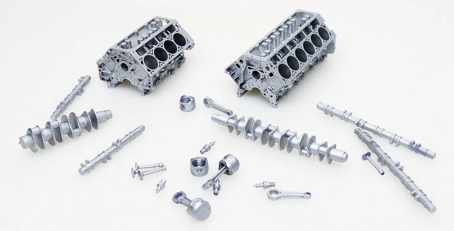 1/18 Car Model Engine Model V8 V12 Cylinder Block Piston Non-metallic Cannot Be Assembled Without A Complete Set