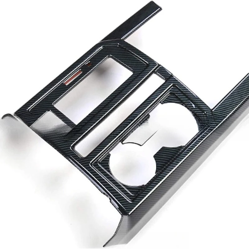 Suitable for Ford F150 ABS Carbon Fiber Center Console Shift Cup Bracket Trim 2015~ 2020 10 Sets
