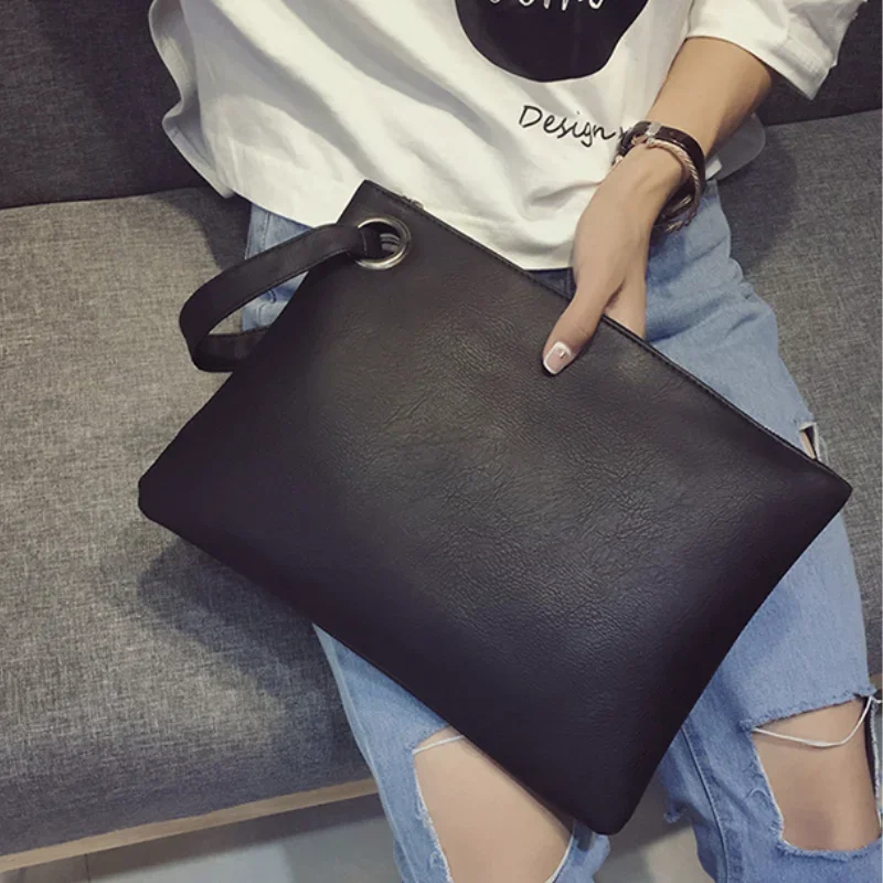 

Fashion Solid Women's Clutch Bag Leather Women Envelope Bag Clutch Evening Bag Female Clutches Handbag