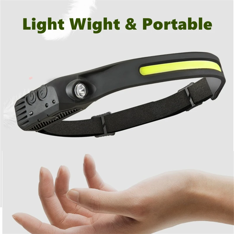 Headlamps Outdoor LED USB Rechargeable Running Headlamp 230 Degree Illumination Waterproof Head Flashlight Cycling Head Light