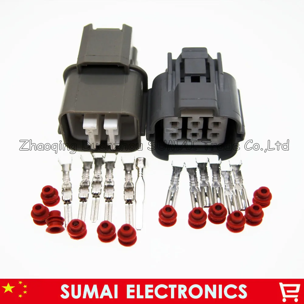 6 Pin Modified Plug / Oxygen Sensor Plug,6Pin Car Waterproof Connector For VW Toyota etc.