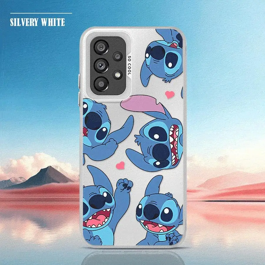 Disney Stitch Phone Case for Samsung Galaxy A15 A25 A16 5G A51 A52 4G A53 A54 A55 A71 A72 A73 Hard PC Cover